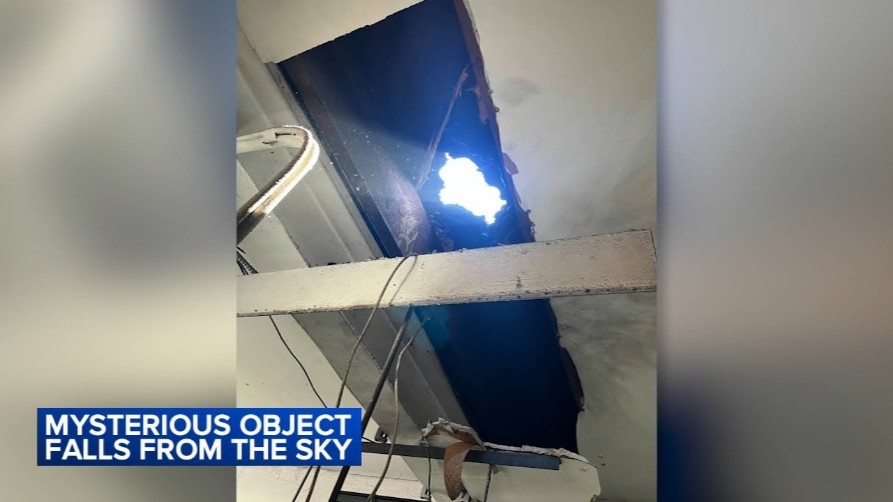 'There's a bright flash': Mystery object in sky damages auto shop