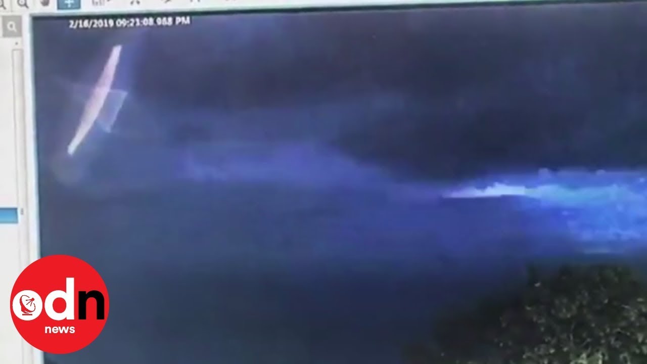 CCTV footage which shows bright 'UFO' in Australian sky goes viral