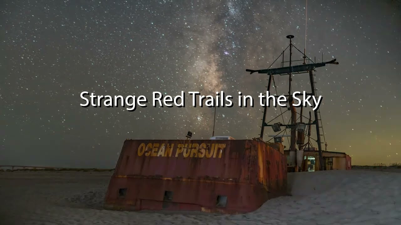 Unexplained Red Trails over Ocean Pursuit Shipwreck, Nags Head NC - 9-27-2021