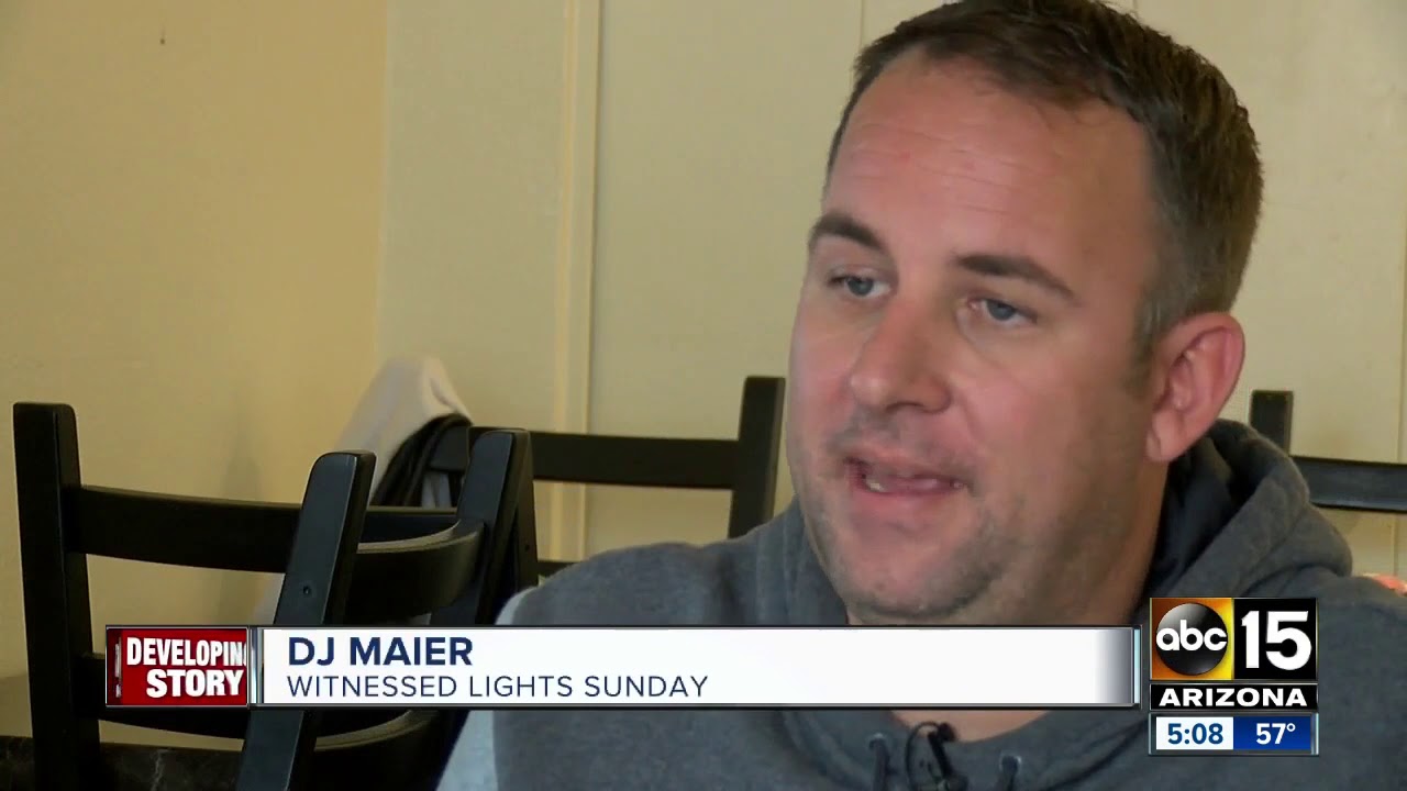 Mysterious lights hover over Mesa