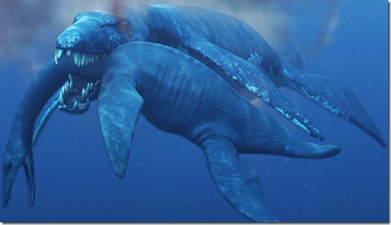 P. funkei likely preyed on plesiosaurs, related long-necked, small-headed reptiles.
