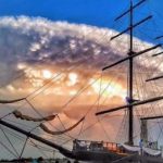 Imagem relacionada a Nuvem circular com uma luz pulsante causa pânico na Colombia