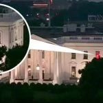 Imagem relacionada a Luz vermelha piscante é vista na Casa Branca