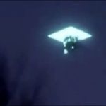 Imagem relacionada a OVNI em forma de diamante aparece sobre a Sibéria