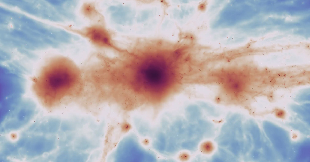 Imagem relacionada a Teia cósmica observada pela primeira vez