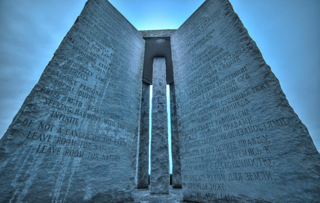 Imagem relacionada a O mistério das pedras-guia da Geórgia