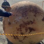 Imagem relacionada a Esfera misteriosa no Japão é removida da praia