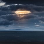 iceland light road dawn