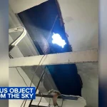 Imagem relacionada a Objeto misterioso destrói telhado de oficina em Nova Jersey