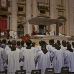 religious ceremony at st peter s basilica