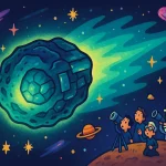 objeto interestelar luz